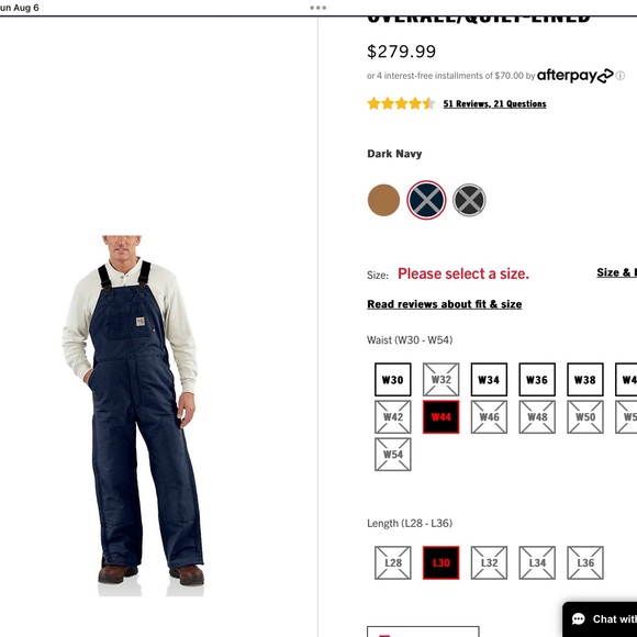 FR Carhartt bib overalls 44x30 - Picture 7 of 7